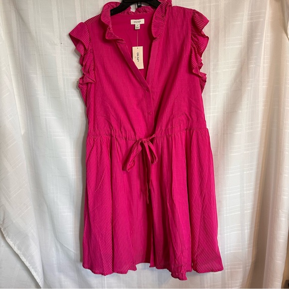 On 34th Plus Size Pink Dress - Picture 10 of 10